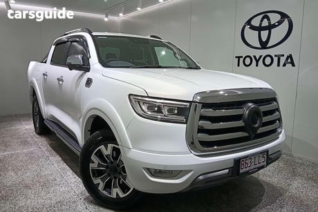 White 2024 GWM UTE Dual Cab Chassis Tray Cannon-L (4X4)