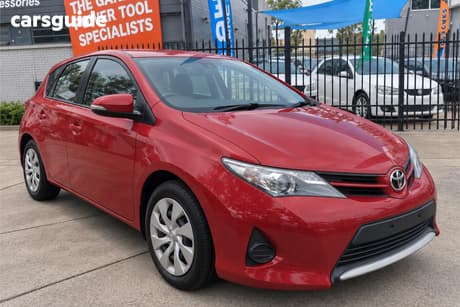 Red 2013 Toyota Corolla Hatchback Ascent