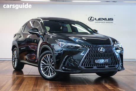 Black 2026 Lexus NX SUV NX350H SPORTS LUXURY 4X4