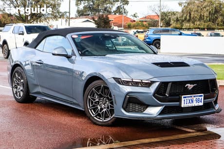 Blue 2025 Ford Mustang Convertible Gt 5.0 V8
