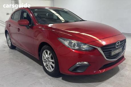 Red 2013 Mazda 3 Hatchback Maxx