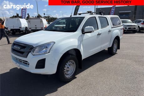 White 2017 Isuzu D-MAX Crew Cab Utility Sx Hi-Ride (4X4)