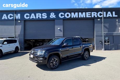 Black 2022 Volkswagen Amarok Dual Cab Utility Tdi580 V6 Black Edtn 4Motion