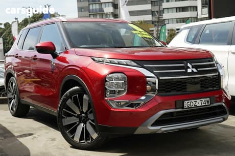 Red 2025 Mitsubishi Outlander Wagon Aspire 7 Seat (2Wd)