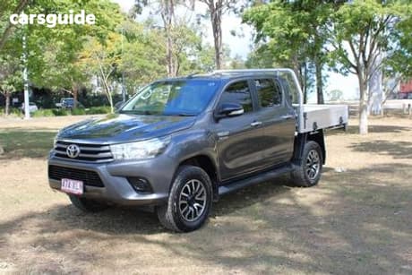 Grey 2017 Toyota Hilux Dual Cab Chassis Sr (4X4)