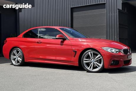 Red 2015 BMW 420D Convertible Sport Line