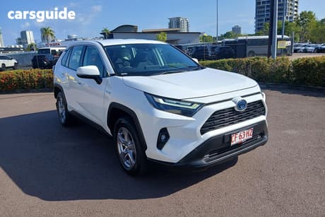 White 2024 Toyota RAV4 Wagon Gx (Awd) Hybrid