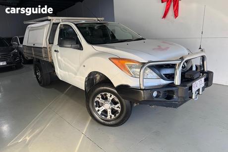 White 2012 Mazda BT-50 Cab Chassis Xt (4X4)