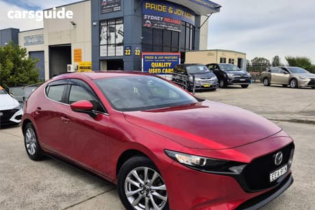 Red 2019 Mazda 3 Hatchback G20 Pure