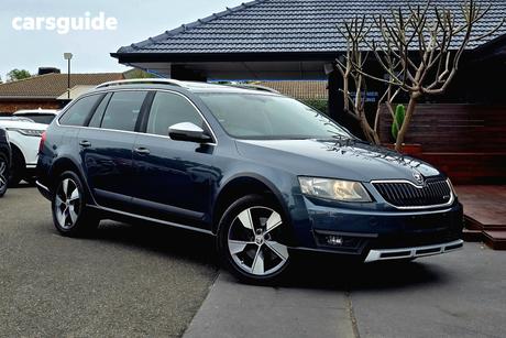Grey 2015 Skoda Octavia Wagon Scout 132 Tsi 4X4