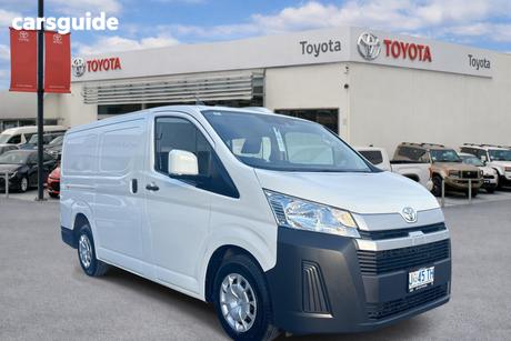 White 2021 Toyota HiAce Van Lwb (4 Door Option)