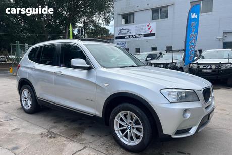 Silver 2012 BMW X3 Wagon Xdrive 20D