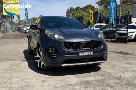 Blue 2016 Kia Sportage Wagon Platinum (Awd) (Grey Pack)
