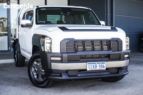 White 2025 Kia Tasman Double Cab Chassis Sx (4X4) Black Fender