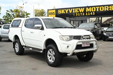 White 2014 Mitsubishi Triton Double Cab Utility Glx-R (4X4)