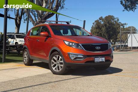 Orange 2015 Kia Sportage Wagon Sli (Awd)