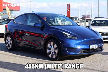 Blue 2024 Tesla Model Y Wagon Rear-Wheel Drive