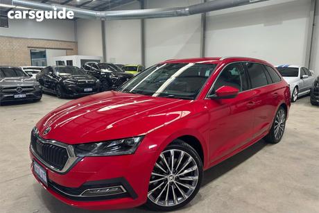 Red 2022 Skoda Octavia Wagon Limited Edition 140Tsi