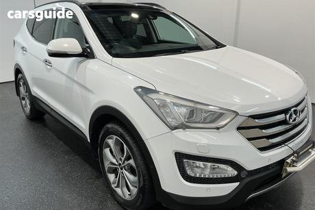White 2014 Hyundai Santa FE Wagon Highlander Crdi (4X4)