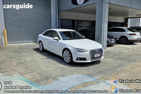 White 2016 Audi A4 Sedan 2.0 Tfsi Quattro S Tronic Spt