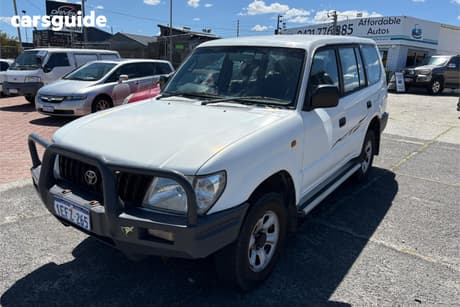 White 2000 Toyota Landcruiser Prado SUV RV6 4X4