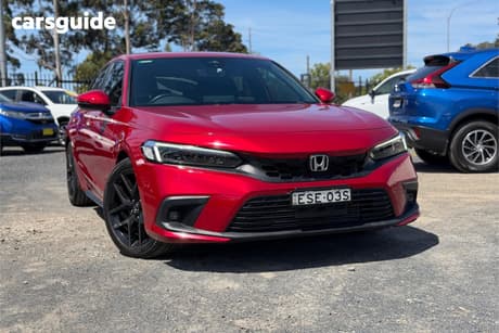 Red 2021 Honda Civic Hatchback Vti-Lx