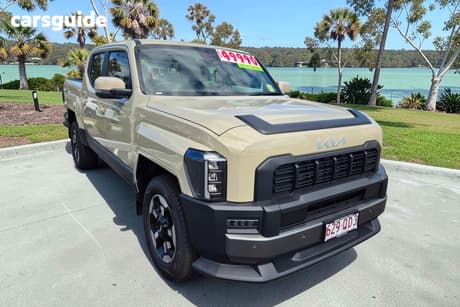 Beige 2026 Kia Tasman Double Cab Pick Up Sx+ (4X4) (Std) Black Fender