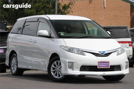 White 2011 Toyota Estima SUV HYBRID G