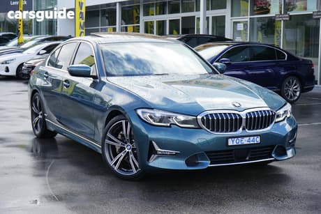 Blue 2019 BMW 330I Sedan Luxury Line