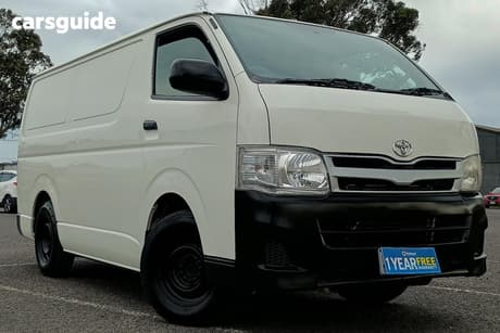 White 2010 Toyota HiAce Van Lwb