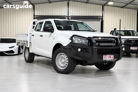 White 2021 Isuzu D-MAX Crew Cab Chassis Sx (4X4)