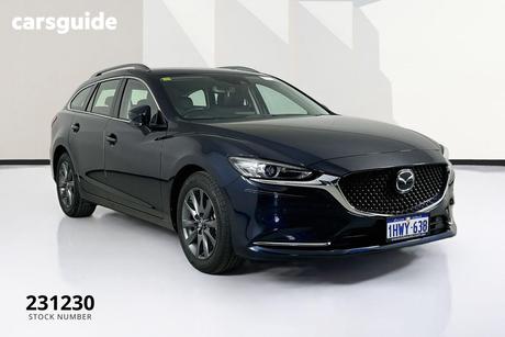 Blue 2023 Mazda 6 Wagon Touring
