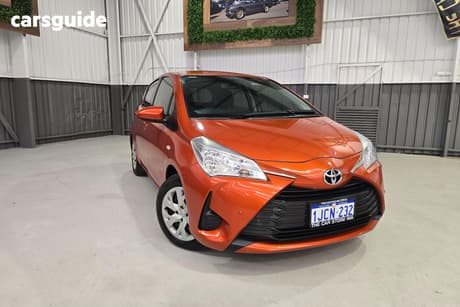 Orange 2019 Toyota Yaris Hatchback Ascent