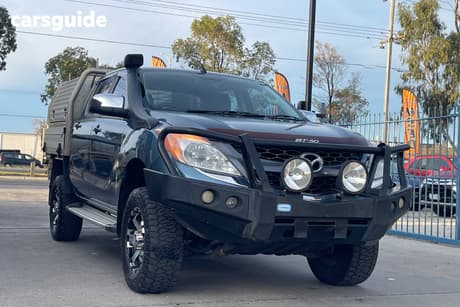 Blue 2014 Mazda BT-50 Dual Cab Utility Xtr (4X4)