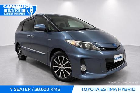 Blue 2014 Toyota Estima OtherCar HYBRID AERAS 4WD