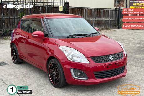 Red 2014 Suzuki Swift Hatchback Gl Navigator