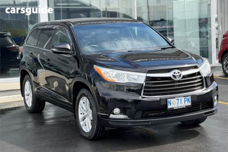 Black 2015 Toyota Kluger Wagon Gx (4X4)