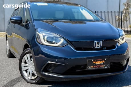 Blue 2020 Honda Fit Hatchback (Hybrid)