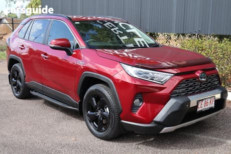 Red 2019 Toyota RAV4 Wagon Cruiser 2Wd Hybrid