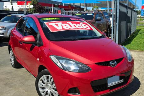 Red 2008 Mazda 2 Hatchback Neo