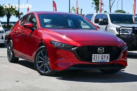 Red 2026 Mazda Mazda3 Hatchback G20 Evolve
