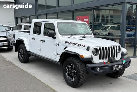 White 2020 Jeep Gladiator Dual Cab Utility Rubicon (4X4)