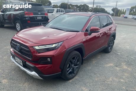 Red 2021 Toyota RAV4 Wagon Edge (Awd) Hybrid