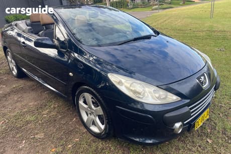 Blue 2007 Peugeot 307 Cabriolet Cc Dynamic