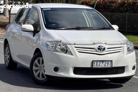 White 2012 Toyota Corolla Hatchback Ascent