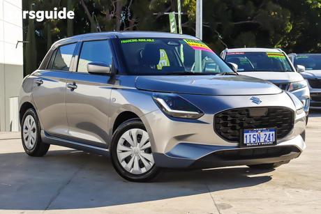 Silver 2025 Suzuki Swift Hatchback Hybrid