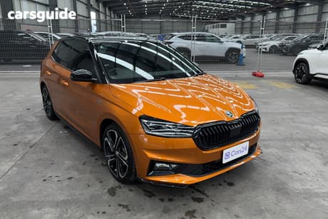 Orange 2022 Skoda Fabia Hatchback 110Tsi Monte Carlo Edition 150