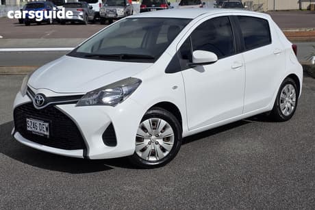 White 2016 Toyota Yaris Hatchback Ascent