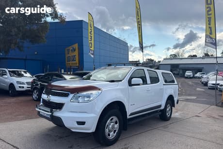 White 2013 Holden Colorado Crew Cab Pickup Lx (4X2)