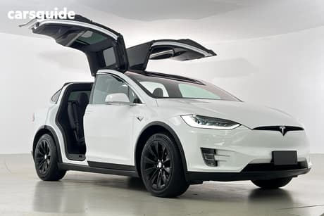 White 2020 Tesla Model X Wagon Long Range